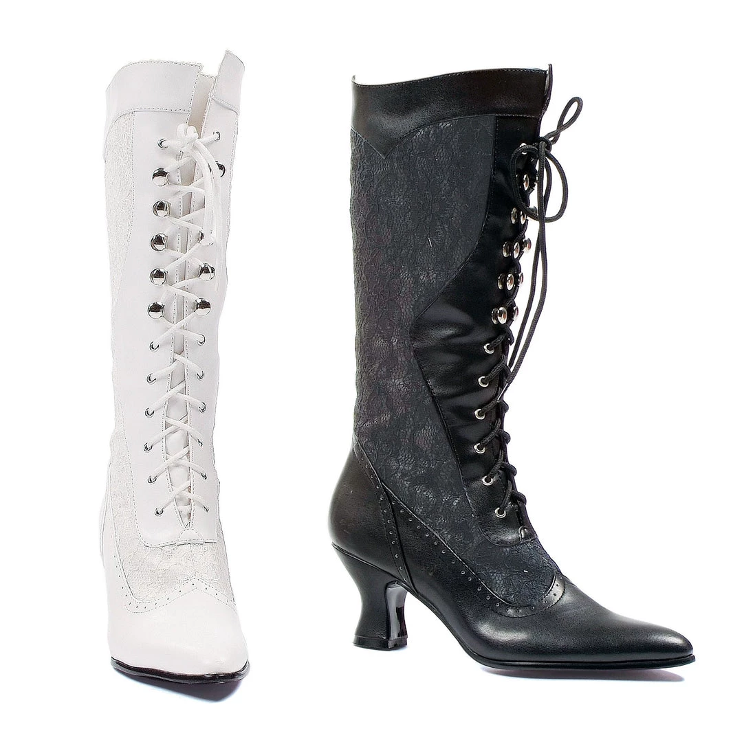 Ellie Shoes 2.5" Heel Boot With Lace (ES253-REBECCA) 3 Ellie Shoes 2.5" Heel Boot With Lace (ES253-REBECCA)