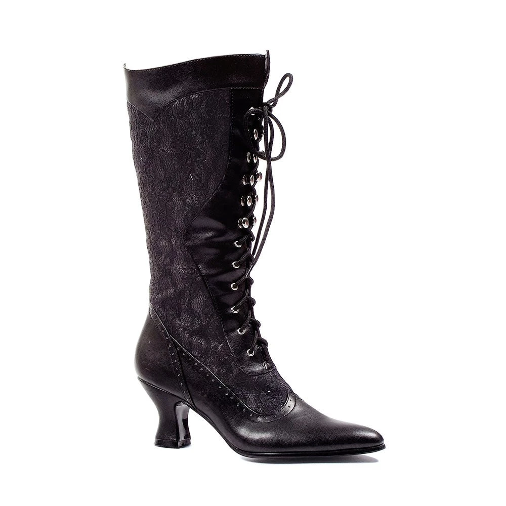 Ellie Shoes 2.5" Heel Boot With Lace (ES253-REBECCA) 5 Ellie Shoes 2.5" Heel Boot With Lace (ES253-REBECCA)