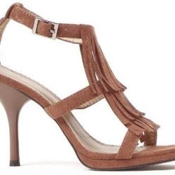 Ellie Shoes Shop By Brand 4" Heel Sioux Style Fringed Sandal (ES417-Sioux)