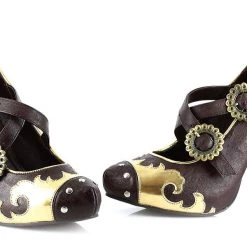 Ellie Shoes 4" Heel Mary Jane Styled Pump (ES420-Steel)