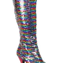 Ellie Shoes 4" MERMAID FLIP SEQUINS BOOT (ES421-GILLIAN)