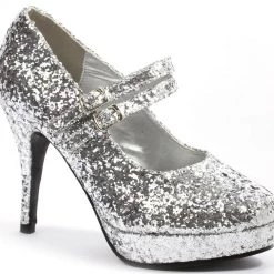 Ellie Shoes 4" Glitter Mary Jane Pump (ES421-JANE-G)