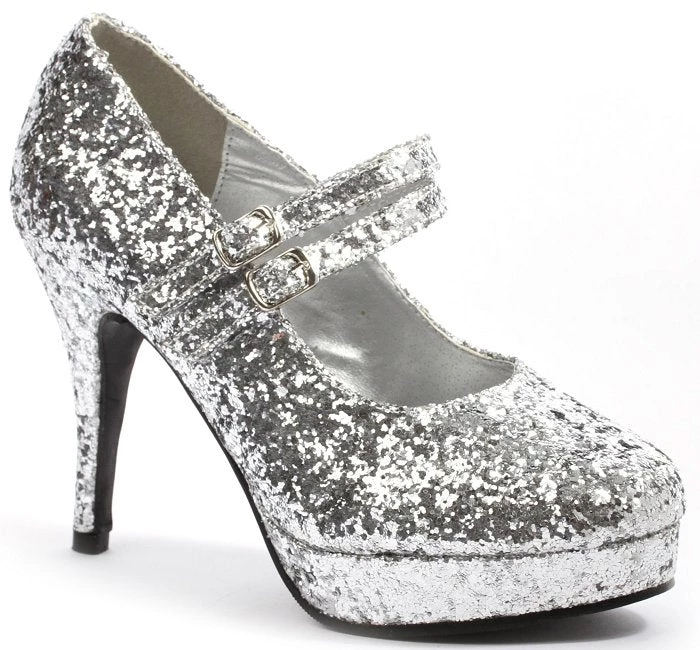Ellie Shoes 4" Glitter Mary Jane Pump (ES421-JANE-G) 4 Ellie Shoes 4" Glitter Mary Jane Pump (ES421-JANE-G)