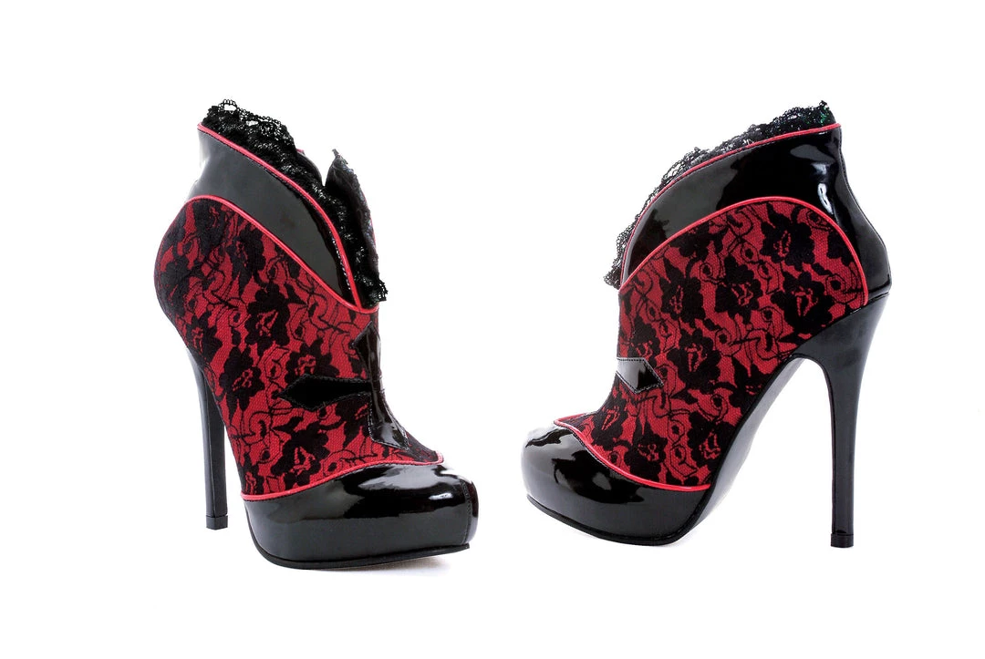 Ellie Shoes 5" Closed Toe Shoe Bootie With Lace (ES518-TWILIGHT) 4 Ellie Shoes 5" Closed Toe Shoe Bootie With Lace (ES518-TWILIGHT)