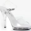 Ellie Shoes 5" Stiletto Clear Wide Width Platform (ES521-Brook-W) Shop By Brand