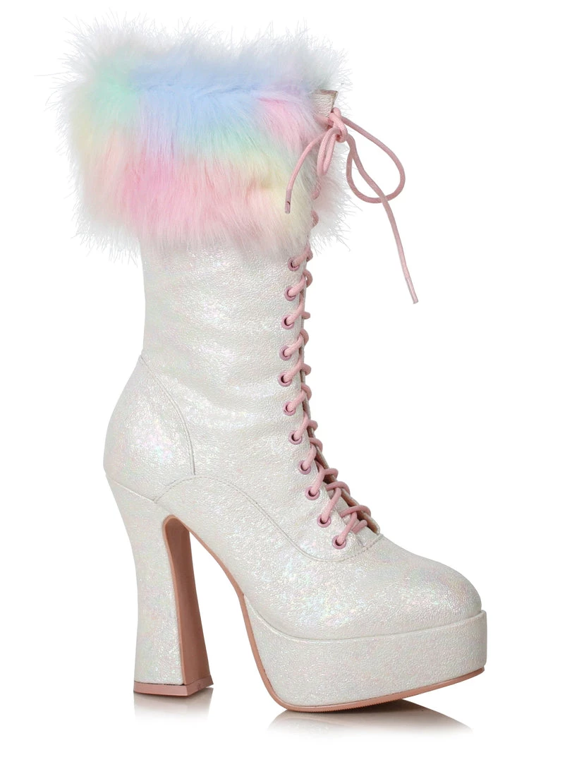 Ellie Shoes 5" Chunky Heel Unicorn Boot With Faux Fur (ES557-NORA) Shop By Brand 5 Ellie Shoes 5" Chunky Heel Unicorn Boot With Faux Fur (ES557-NORA) Shop By Brand