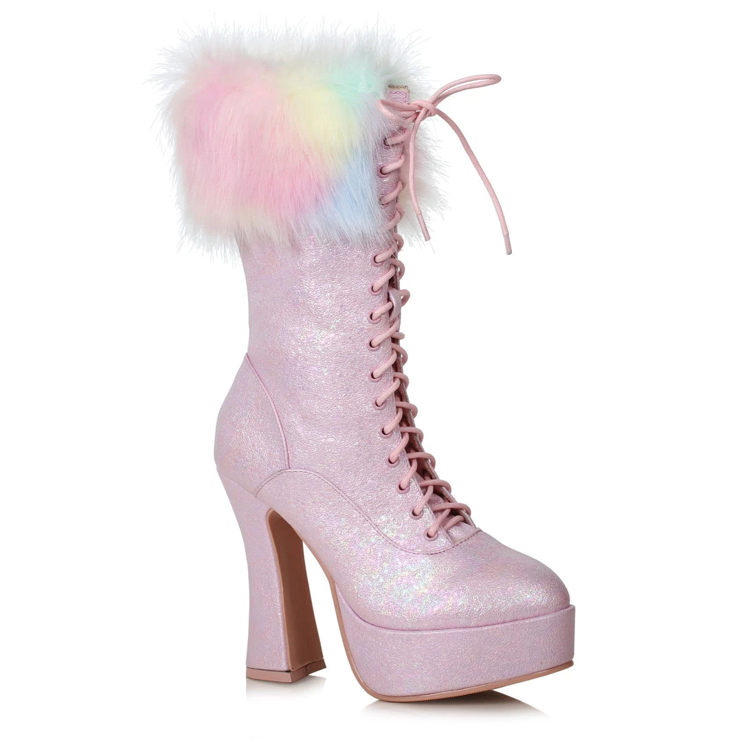 Ellie Shoes 5" Chunky Heel Unicorn Boot With Faux Fur (ES557-NORA) Shop By Brand 4 Ellie Shoes 5" Chunky Heel Unicorn Boot With Faux Fur (ES557-NORA) Shop By Brand