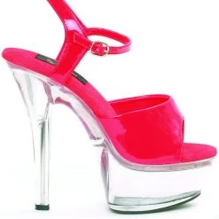 Ellie Shoes 6" Stiletto Clear Platform (ES601-Juliet-C)