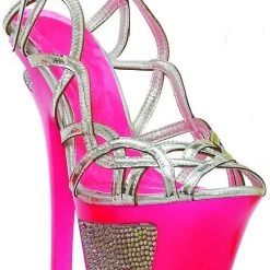 Ellie Shoes 6" Neon Cut Out Heel Platform Sandal (ES604-Isla) Shop By Brand