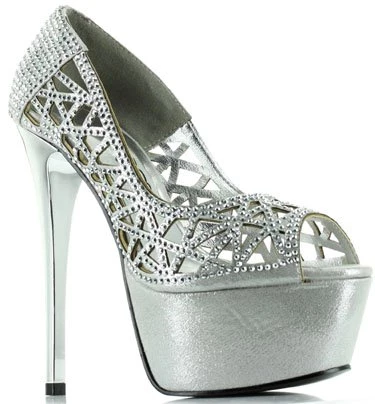 Ellie Shoes 6" Rhinstone Lattice Pump(ES607-ROSAFINA Final Sale) Sales 3 Ellie Shoes 6" Rhinstone Lattice Pump(ES607-ROSAFINA Final Sale) Sales