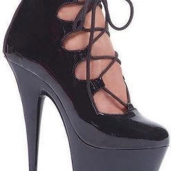 Ellie Shoes Shop By Brand 6" Stiletto Lace Up Platform (ES609-Edgy)