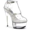 Ellie Shoes Shop By Brand 6" Heel Clear Stiletto Sandal (ES609-Gia)