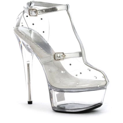 Ellie Shoes Shop By Brand 6" Heel Clear Stiletto Sandal (ES609-Gia) 3 Ellie Shoes Shop By Brand 6" Heel Clear Stiletto Sandal (ES609-Gia)
