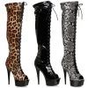 Ellie Shoes Shop By Brand 6" Peeptoe Thigh High Boot With Laces And Side Zipper (ES609-ZOELLE)