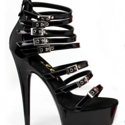 Ellie Shoes 6" Heel Sandal With Multiple Buckles (ES609-NEVE)