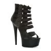 Ellie Shoes 6" Strappy Stiletto Platform (ES609-NOIR)