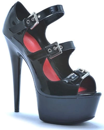 Ellie Shoes Pleaser Shoes 6" Multi-Buckle Stiletto Platform (ES609-ROBERTA) 3 Ellie Shoes Pleaser Shoes 6" Multi-Buckle Stiletto Platform (ES609-ROBERTA)