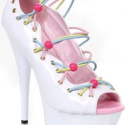 Ellie Shoes 6" Pointed Heel Platform Sandal (ES609-UNICORN)