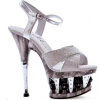 Ellie Shoes 6" Disco Ball Crossed Strap Platform (ES629-JANIE)