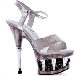Ellie Shoes Sales 6" Disco Ball Crossed Strap Platform (ES629-JANIE Final Sale)