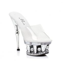 Ellie Shoes Shop By Brand 6" Disco Ball Platform Mule (ES629-VANITY)