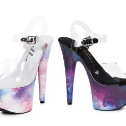Ellie Shoes 7" Galaxy Stiletto Sandal (ES709-COSMO)