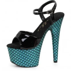 Ellie Shoes Shop By Brand 7" Stiletto Platform Sandal (ES709-Marina)