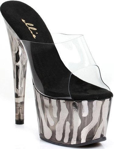 Ellie Shoes Shop By Brand 7" Stiletto Mule Sandal Platform (ES709-RUGGED) 3 Ellie Shoes Shop By Brand 7" Stiletto Mule Sandal Platform (ES709-RUGGED)