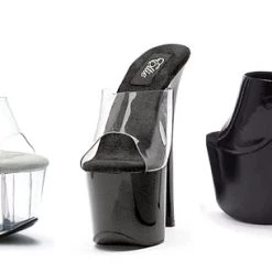 Ellie Shoes 7" Stiletto Clear Platform (ES709-Vanity) Shop By Brand