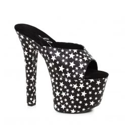 Ellie Shoes 7" Heel Mule Sandal With Star Print (ES711-GAZE) Shop By Brand