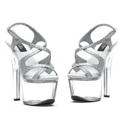 Ellie Shoes 7" Stiletto Glitter Platform (ES711-Lance-G) Shop By Brand