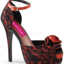 Bordello Pleaser Shoes 5 3/4" Open Toe Platform (BELLA-17 )