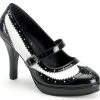 Funtasma Pleaser Shoes 4" Mary Jane Gangster Shoes (CONTESSA-06)