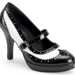 Funtasma Pleaser Shoes 4" Mary Jane Gangster Shoes (CONTESSA-06)
