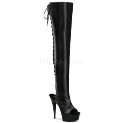 Pleaser Shoes 6" Open Toe Thigh Boot (DELIGHT-3017)