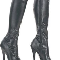 Pleaser Shoes 6" Plain Stretch Knee Boot (DOMINA-2000)