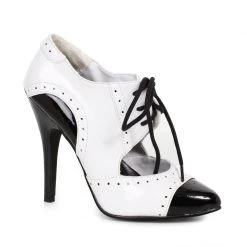 Ellie Shoes 5" Heel Two Tone Closed Toe Oxford (ES511-GANGSTER Final Sale) Sales