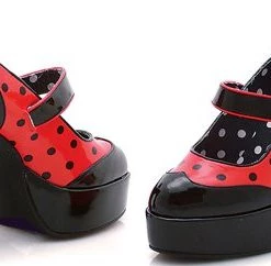 Ellie Shoes 5.5" Heel Polka-Dot Ladybug (ES557-Ladybug Final Sale) Sales