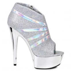 Ellie Shoes 6" Peep Toe Sexy Glitter Bootie (ES609-KIKI) Shop By Brand 7 Ellie Shoes 6
