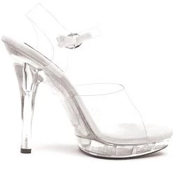 Ellie Shoes 5" Stilleto Clear Platform (ES-M-Brook)
