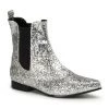 Funtasma Men's Sliver Glitter Boot (CHELSEA-58G) Pleaser Shoes