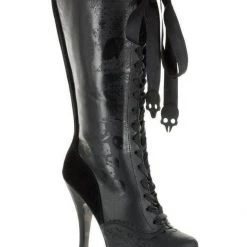 Ellie Shoes Sales 4" Knee Boot W/ Gris Grimly Applique (ES-BP423-Morbidia Final Sale)