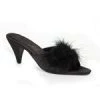 Ellie Shoes Sales 2.5" Heel Maribou Slipper(ES-Phoebe Final Sale)
