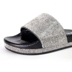 SinfulShoes.com Rhinestone Slide Sandals Figure Competition Shoes