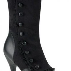 Funtasma Pleaser Shoes 4 1/2" Vintage Button-Up Boots (SPLENDOR-130)