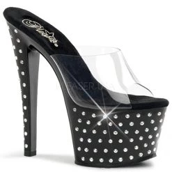 Pleaser Shoes 7" Diamond Platform Mule (STARDUST-701)