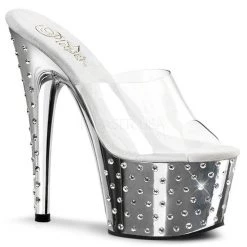 Pleaser Shoes 7" Diamond Platform Mule (STARDUST-701)