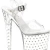 Pleaser Shoes 7 1/2" Diamond Platform Sandal (STARDUST-758)