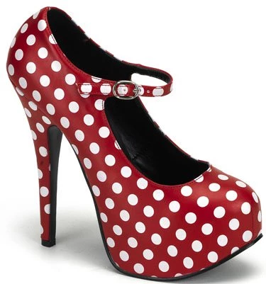 Bordello 5 3/4" Polka Dot Maryjane (TEEZE-08) 4 Bordello 5 3/4" Polka Dot Maryjane (TEEZE-08)