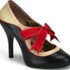 Bordello 4 1/2" Two-Tone Platform (TEMPT-27) Pleaser Shoes